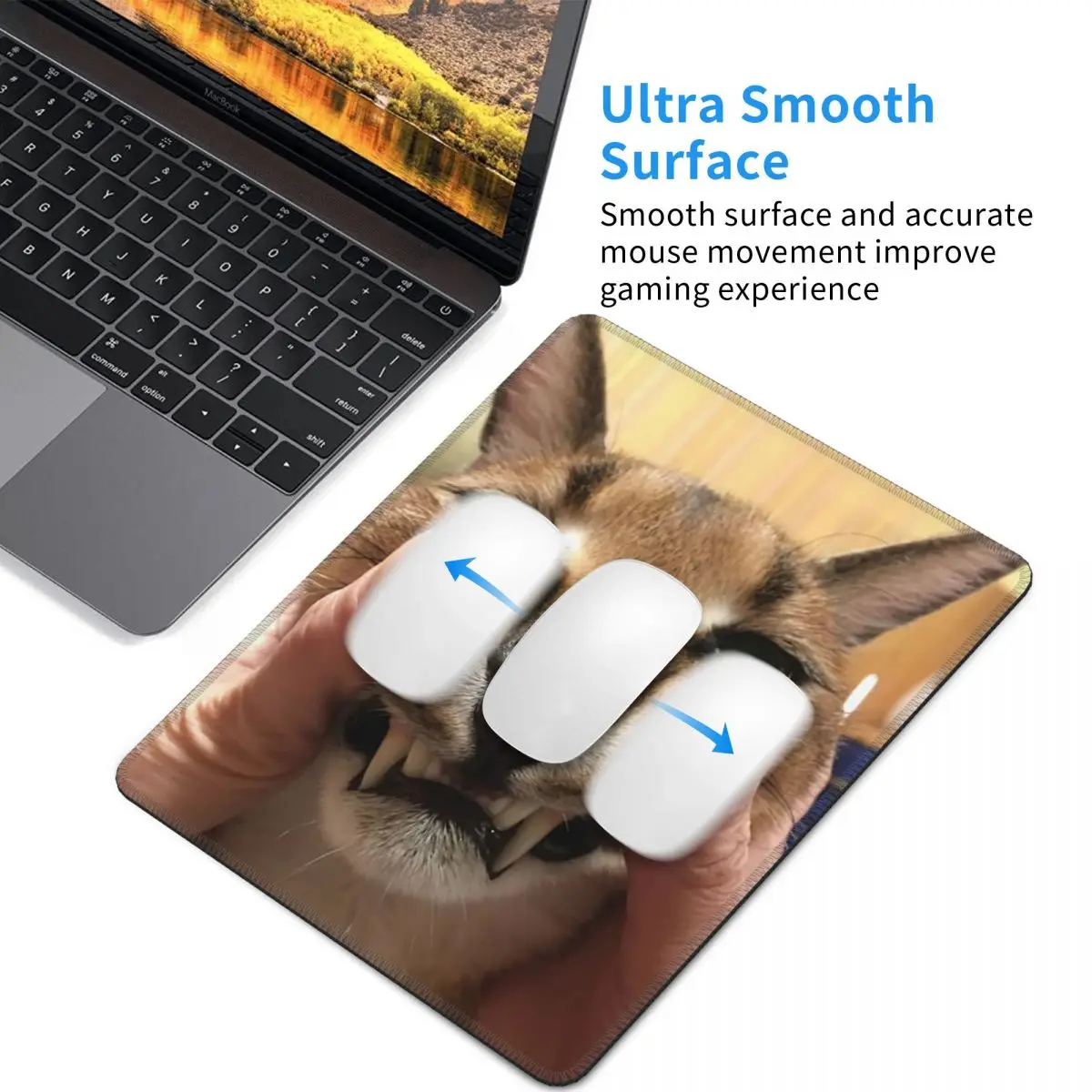 Mousepad de borracha antiderrapante da almofada do rato do floppa meme do  gato de caracal grande para o computador engraçado da mesa do jogo esteira  do rato - AliExpress