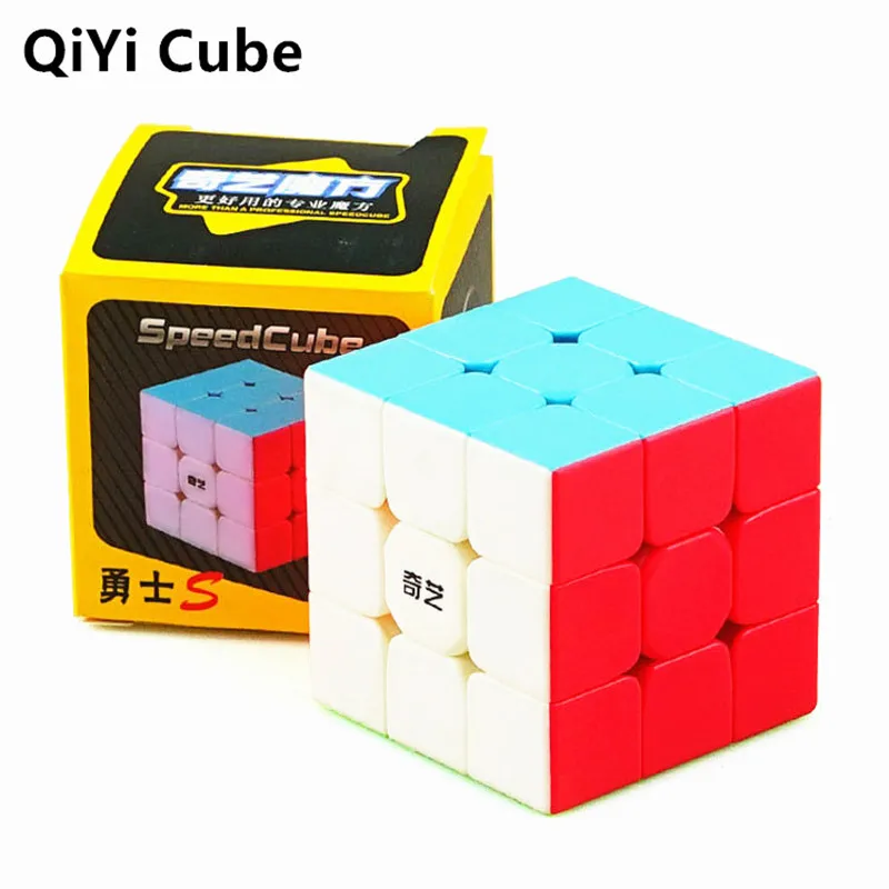 QiYi Warrior S 3x3x3 Speed Magic Cube Stickerless Puzzle Cubes Educational Toys 