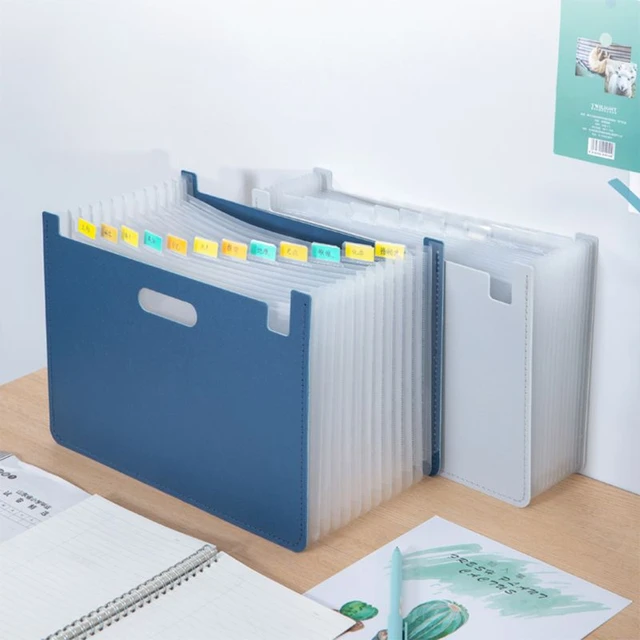 Accordion Paper Organizer Coupon Expanding File Folder Plastic Box A4  Binder Document Boxes Lid Expandable - AliExpress