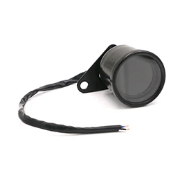 Черный Мотоцикл Cafe Racer светодиодный цифровой спидометр тахометр 12v Универсальный ЖК-дисплей инструмент уровня масла одометр датчик 4 цвета - Цвет: Черный