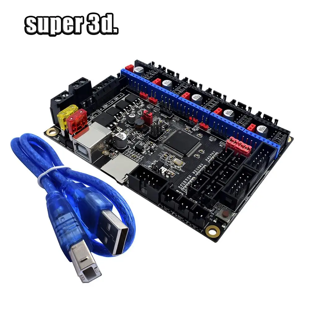 SKR V1.3 плата контроллера 3D принтера ARM 32 бит материнская совместимая smootieboard Marlin vs MKS