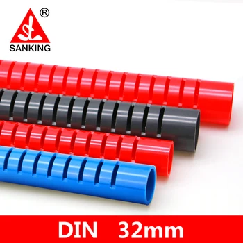 

Sanking UPVC 32mm Rain Pipe Connectors Socket Water Tank Aquarium Inlet Outlet Joints Pipe Drainage Connector