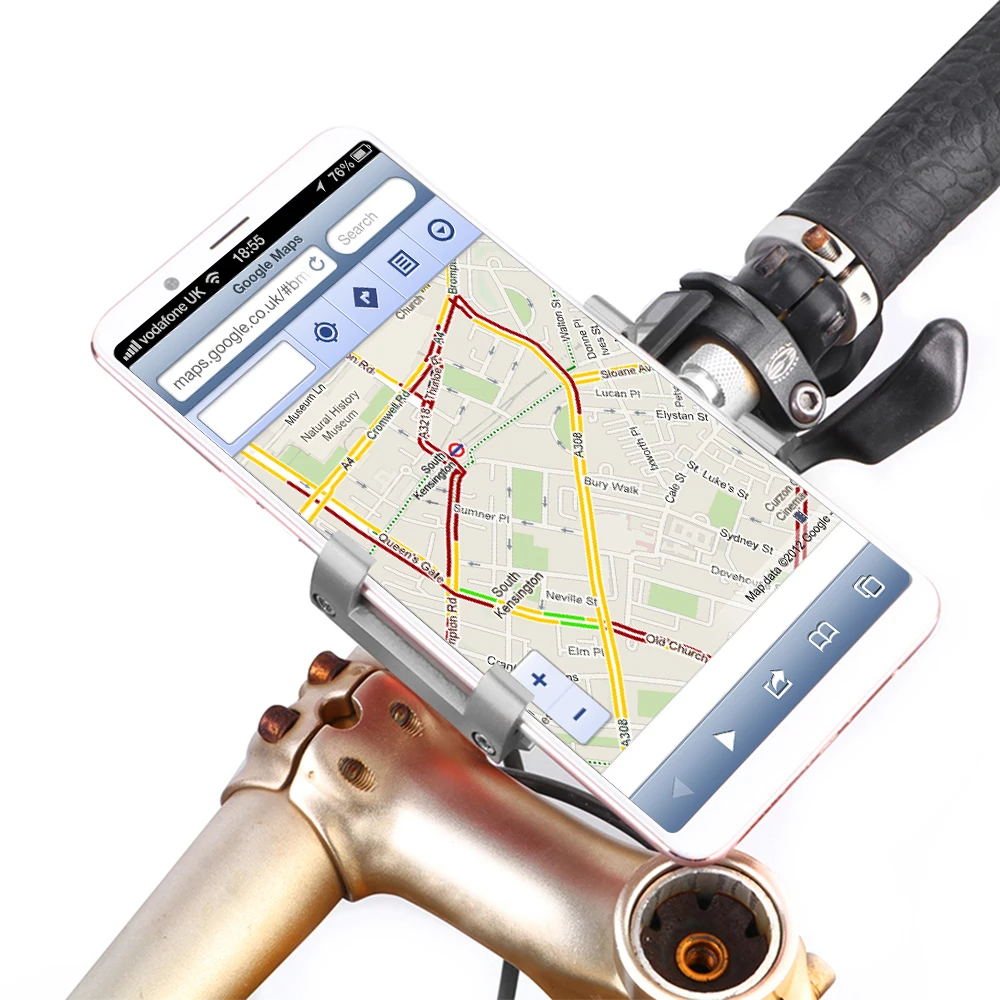 Fahrrad Telefon Montieren 55-100mm Einstellbar Fahrrad Handy GPS Halter Halterung Fahrrad Zubehör A