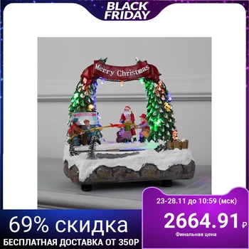 

Light figure "New Year's fun", 13 LED, USB, music, dynamics, AAA * 3 (not included) 5135398