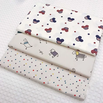 

Cartoon 100% cotton 1.6m wide twill printed fabric handmade clothes bedclothes decorative cotton fabric