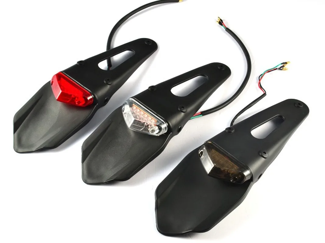 Off road Motorcycle LED Brake Light Tail Light License Plate Light