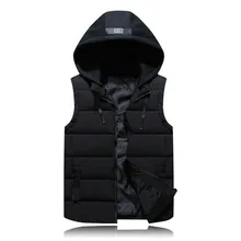 Плюс-размер, осень и зима, стиль, жилет, мужской, теплый, Повседневный, мужской, приталенный, Толстый Жилет