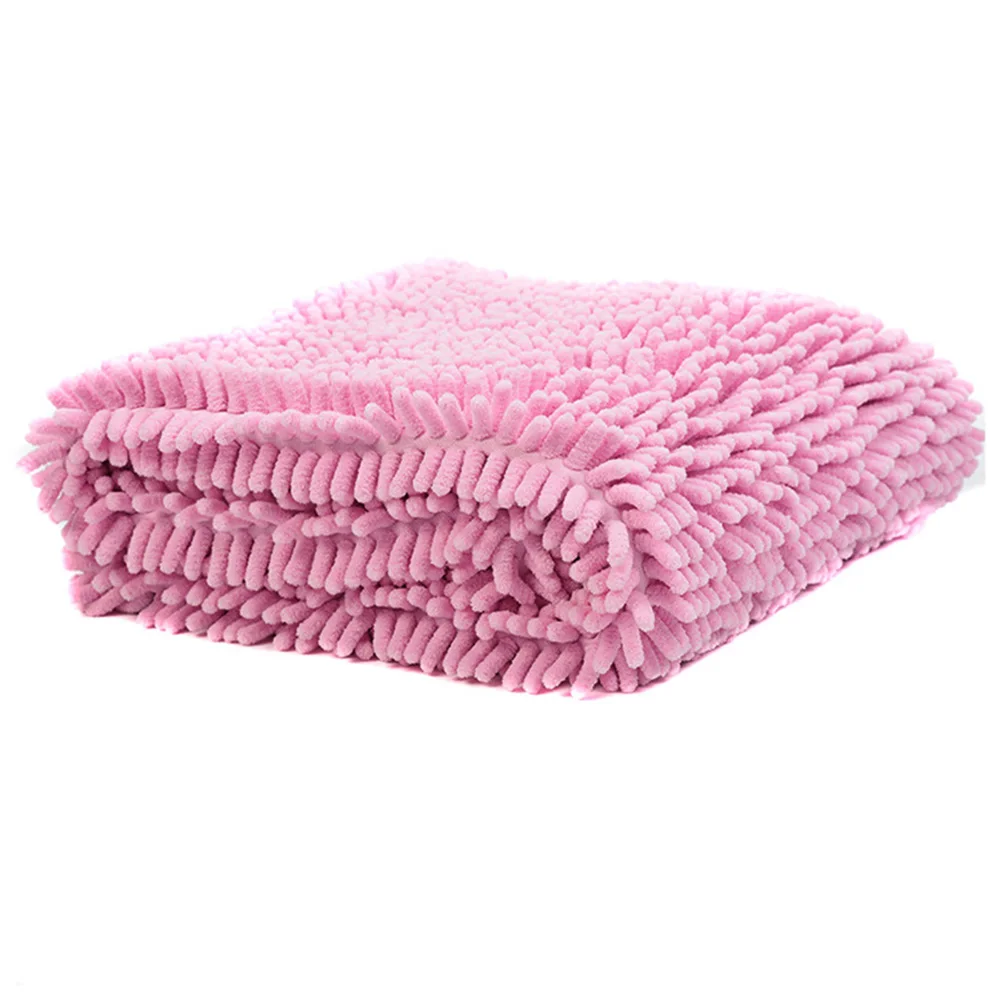 pink-60cmx35cm Полотенце для собак из микрофибры ультра Впитывающее быстросохнущее банное полотенце без ворса для домашних животных s KSI999 - Цвет: pink-60cmx35cm