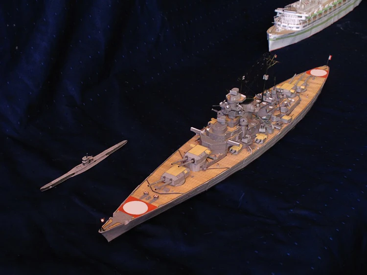 Немецкий линкор Бисмарк 1:400 DIY 3D бумажная карточка Модель Строительный набор образовательных игрушек военная модель Строительная игрушка