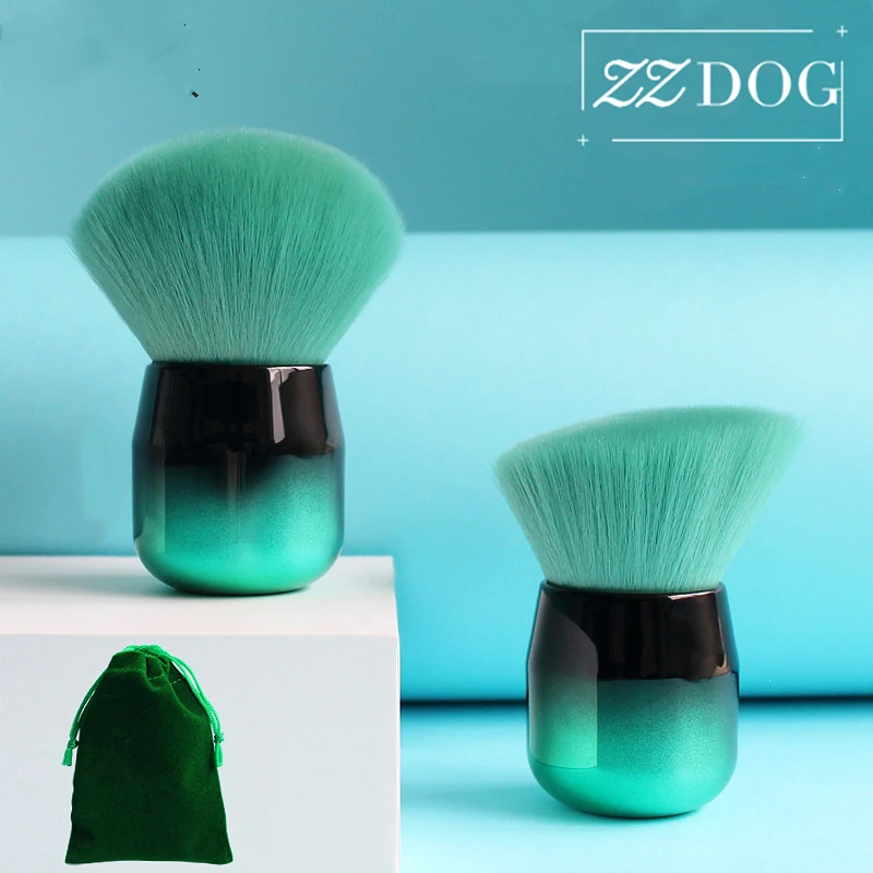 Blush-Brush Foundation Cosmetic Face-Powder Beauty-Tools Fluffy ZZDOG 1pcs with Bag Chubby