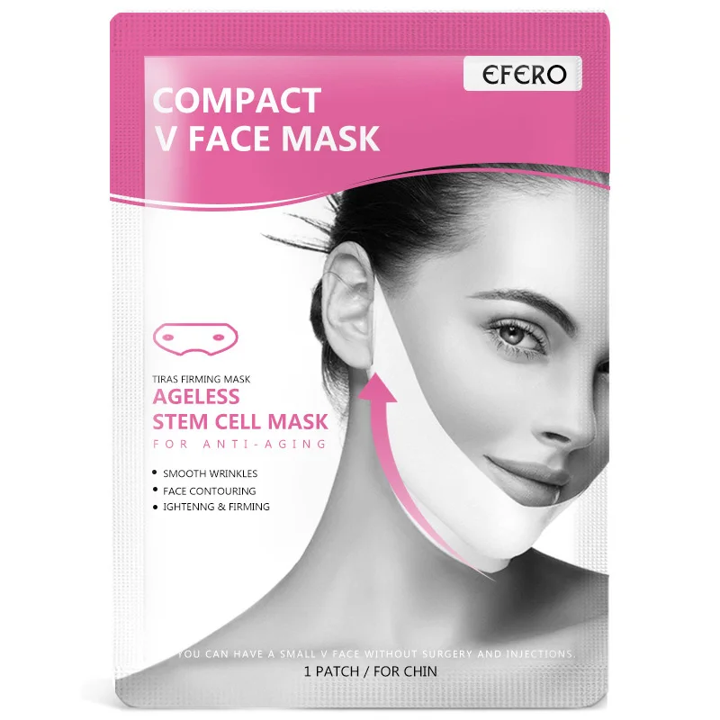 Компактная V маска для лица, повязка для подтяжки лица, инструмент для подтяжка щек подбородка, маска для похудения, красота, Корректор Лица, против старения, увлажняющая