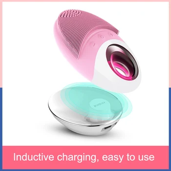 

Electric silicone cleansing Facial cleaning brush Electric cleanser Mini electric massage brush Waterproof silicone cleaning too