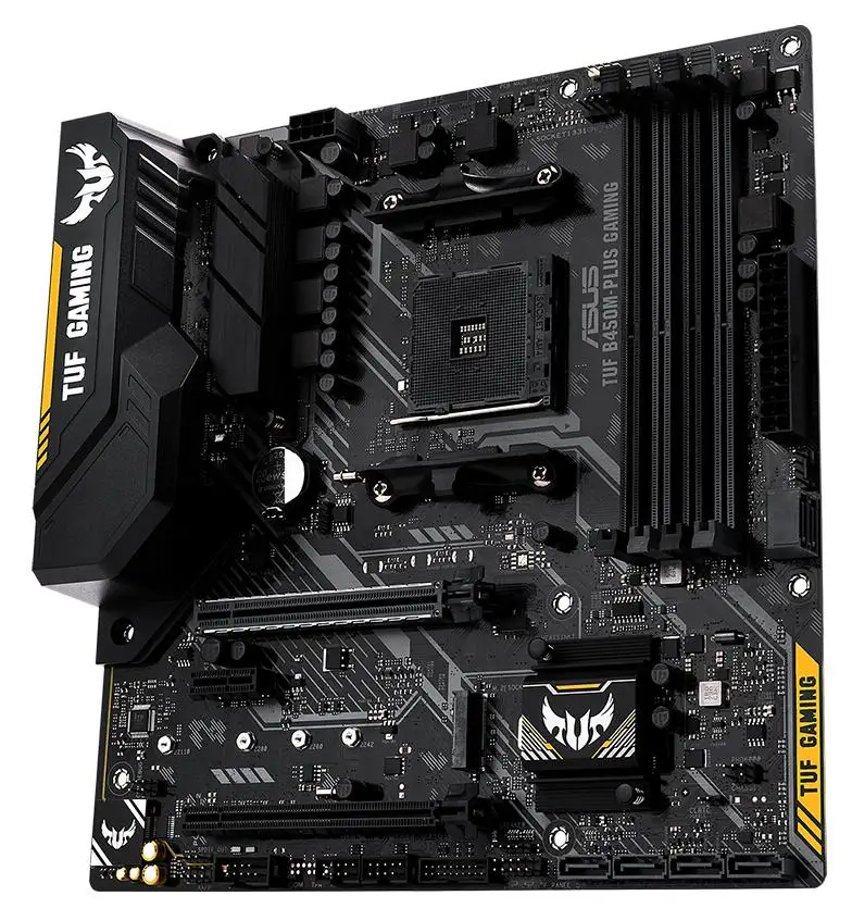 Новая оригинальная материнская плата для ASUS TUF B450M-PLUS GAMING Socket AM4 DDR4 64GB USB2.0 USB3.1 HDMI B450 настольная материнская плата