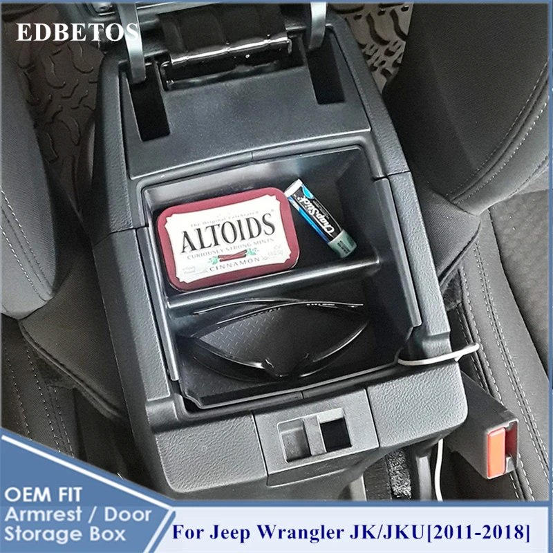 Подлокотник коробка для хранения Jeep Wrangler JK/JKU 2011 2012 2013 2014 2015 2016 2017 2018 автомобильный