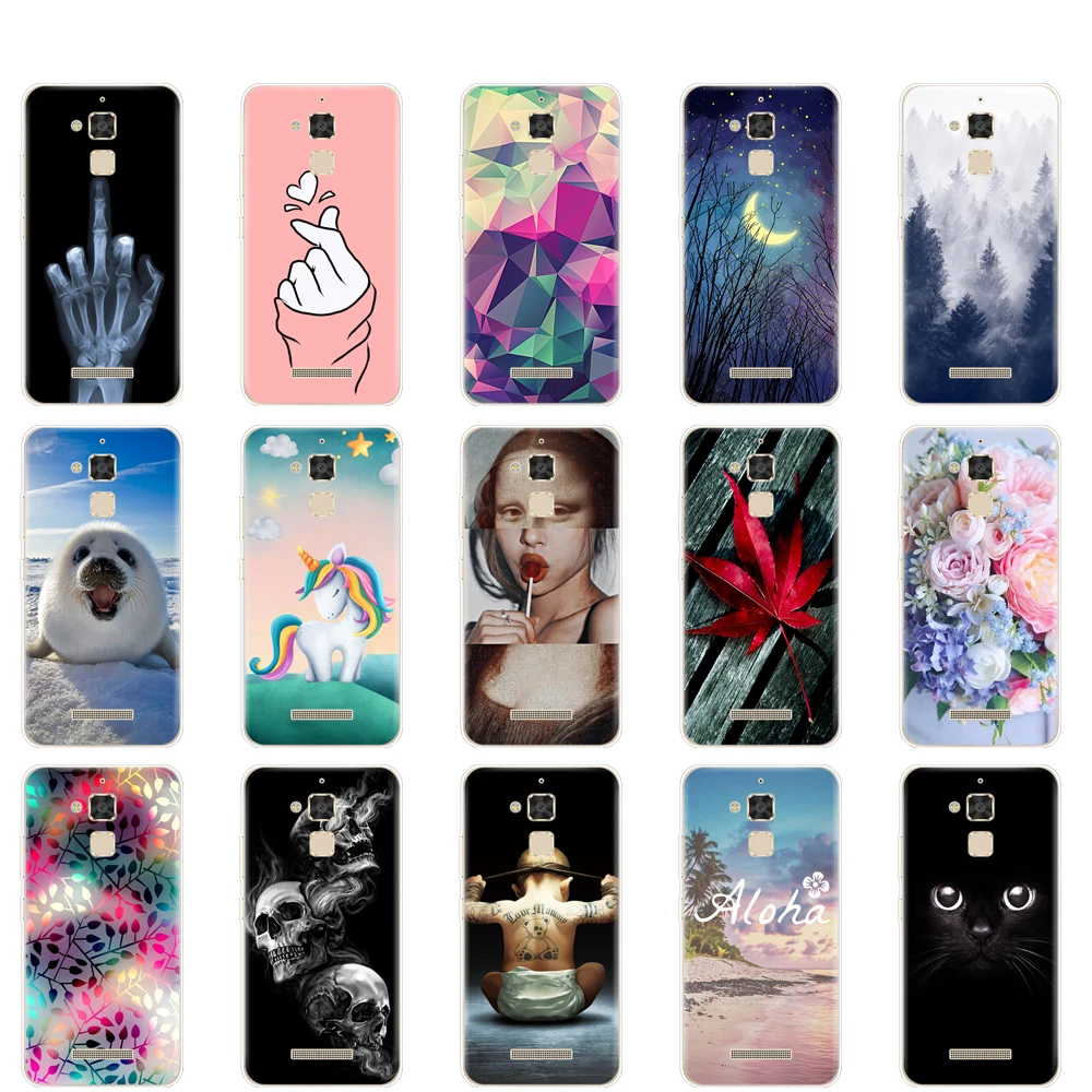For ASUS Zenfone 3 MAX ZC520TL Case Cover 5.2" Back FOR Soft TPU Silicone Phone Fundas Coque bumper | Мобильные телефоны и