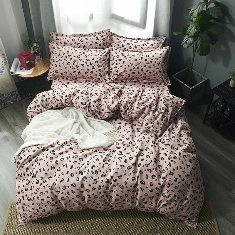 Simply Style Printed Comforter Queen King Twin Bedding Sets Pure Polyester Fashion Bedding Sets Sheet, Quilt Cover Pillowcase