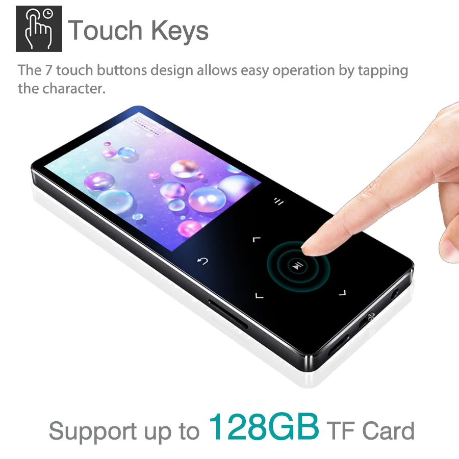ICEICE MP3 плеер с Bluetooth hifi lossless мини музыкальный плеер с fm-радио динамик наушники, спорт MP 3 Металл walkman dap