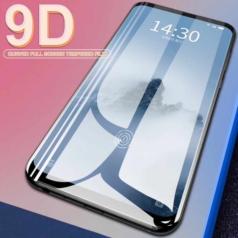 9D Защитное стекло для meizu 16 16th 16X16 S 16XS M8 Защита экрана для meizu M6 Note 8 9 M6S M6T X8 полное покрытие стекло