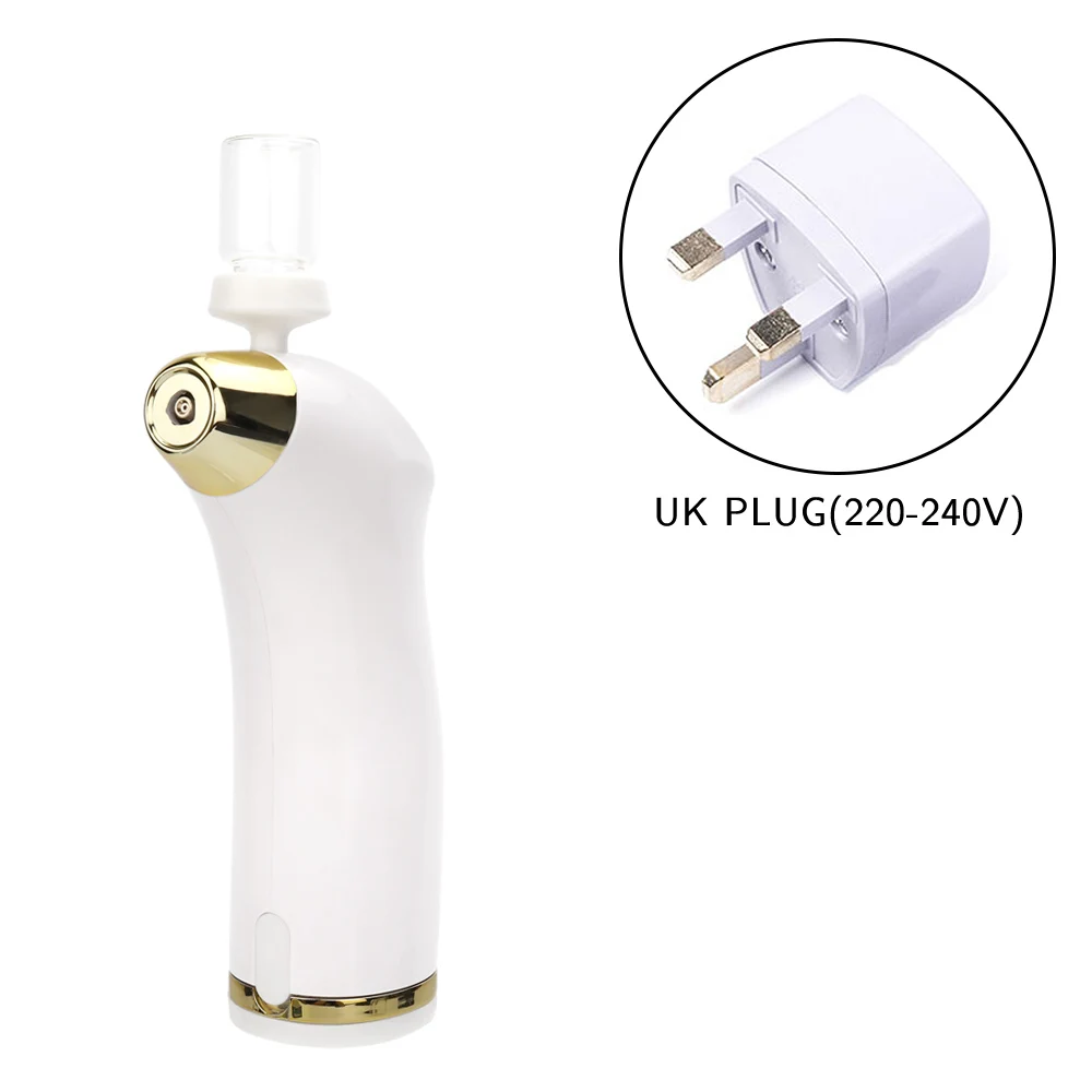 UK Plug Водный кислородный пистолет-распылитель для красоты Airbush для омоложения кожи лица распылитель Массажер для увлажнения лица паровой красоты лица - Цвет: UK Plug