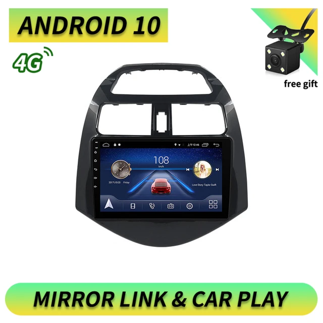 2 Din Автомобильный Радио навигатор GPS Bt плеер 9 дюймов экран для Chevrolet Spark M300 2010-2014