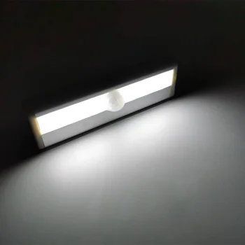 

6/10 LED Motion Sensor Light Cupboard Wardrobe Bed Lamp Under Cabinet Light Smart Light Perception For Closet Stairs