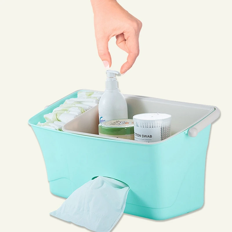 Bed Hanging Storage Box Baby Diaper Nappy Organizer Cot Organizer Newborn Toy Feeding Bottle Storag