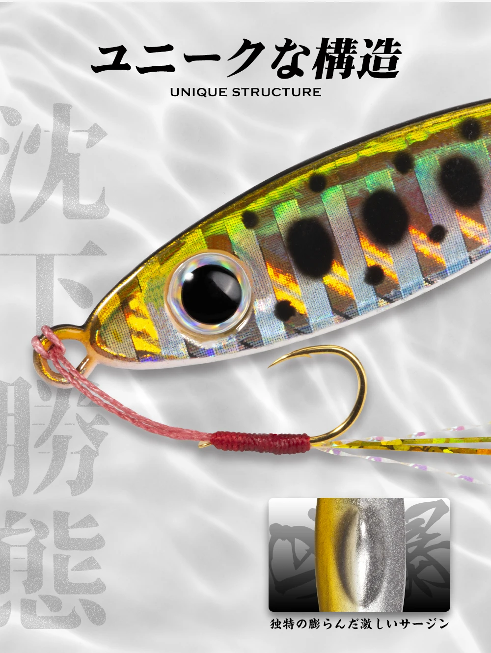 Hunthouse SeaRide Mini Micro Jig 3,4/6,6/10g Angelköder Metall-Jig-Köder Salzwasser-Casting-Jigging-Köder für Forelle Leerfish LW816 – Detail 7