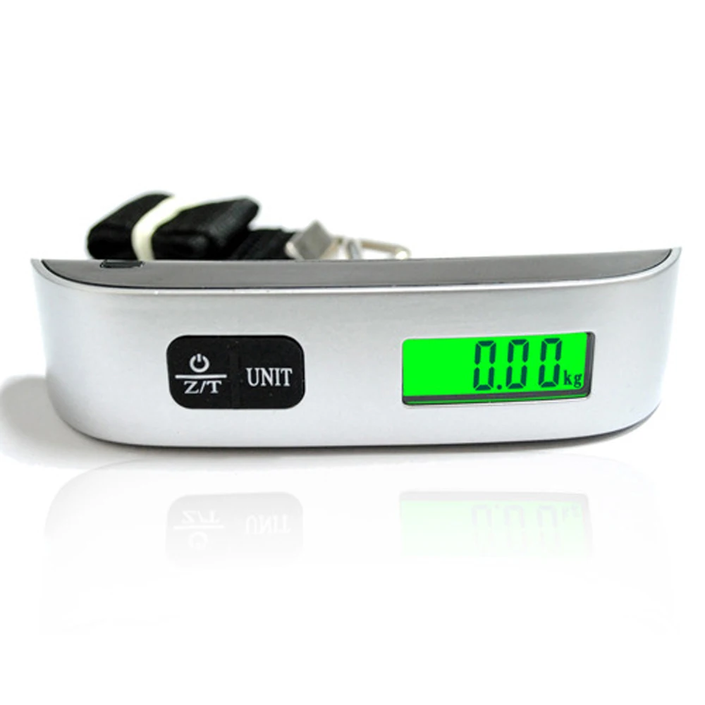 50kg/10g Mini Scale Portable Hanging Electronic Digital Scales for Vegetables Meats Travel Suitcase Luggage Weighing LCD Display