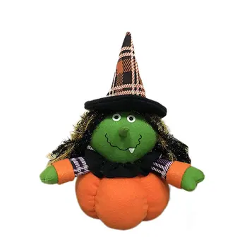 

Halloween Doll Pumpkin Witch Ghost Doll Children Toy Ornament Festival Party Easter Decorations Horror Children Gift