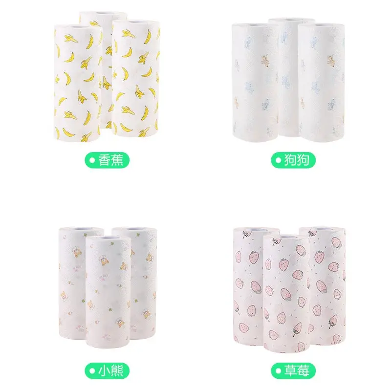 1 рулон бытовой рулонной бумаги для кухни абсорбирующая бумага печати