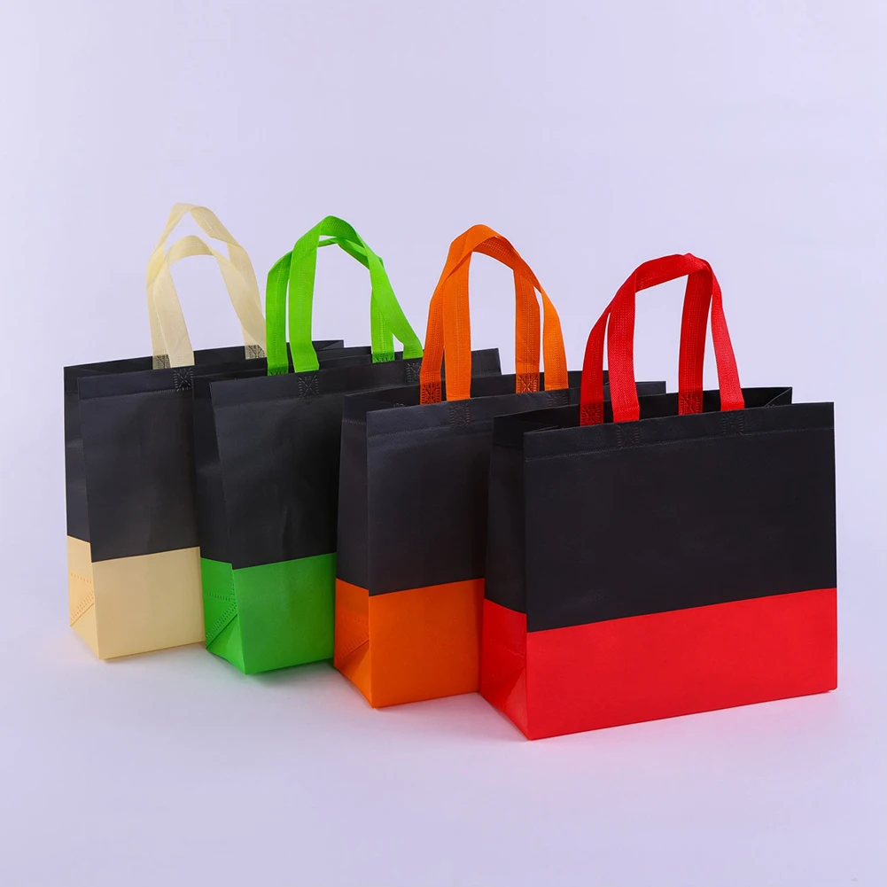 

Eco Environmental Tote Handbag Folding Reusable Non-woven Fabric Shopping Bag Large Unisex Fabric Non-woven Travel Storage Bag