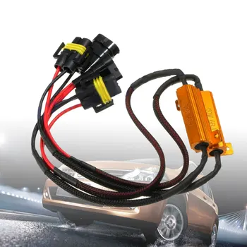 

2x 9006 HB4 Car Light Bulbs Load Resistors Wiring Harness Auto Accessorie