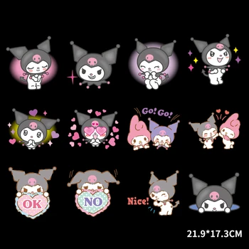 

Cartoon Little rabbit Heat Transfer Patches Iron On Transfer Ok No Go Go Anime Star Stickers Diy Clothes T-shirt Clothes Decor