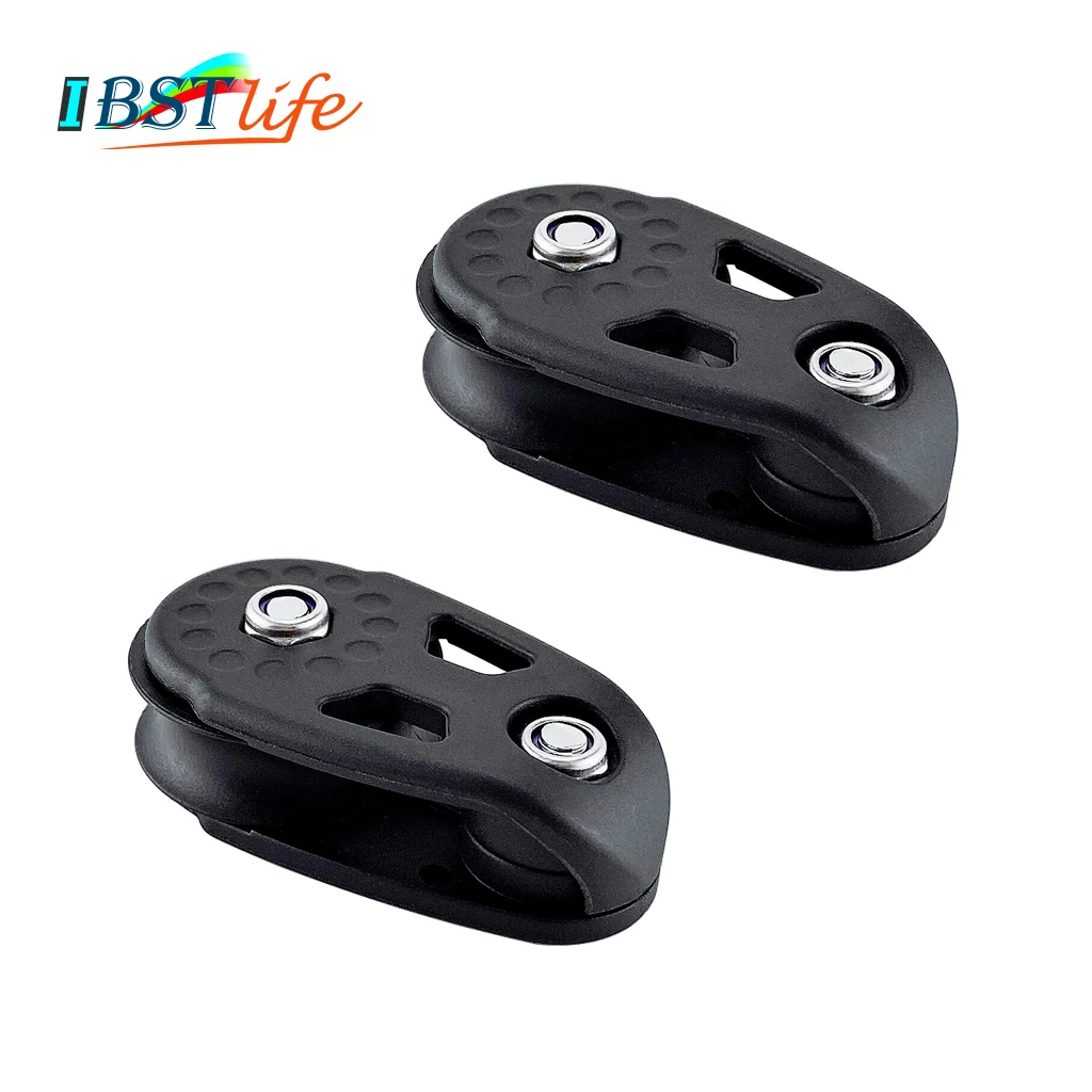 2X Nylon Kayak Boat Rope Pulley Block Marine Sheave Lifting Anchor Wheel Accessories Sailing Dinghy Outdoor Water Sport Hardware |