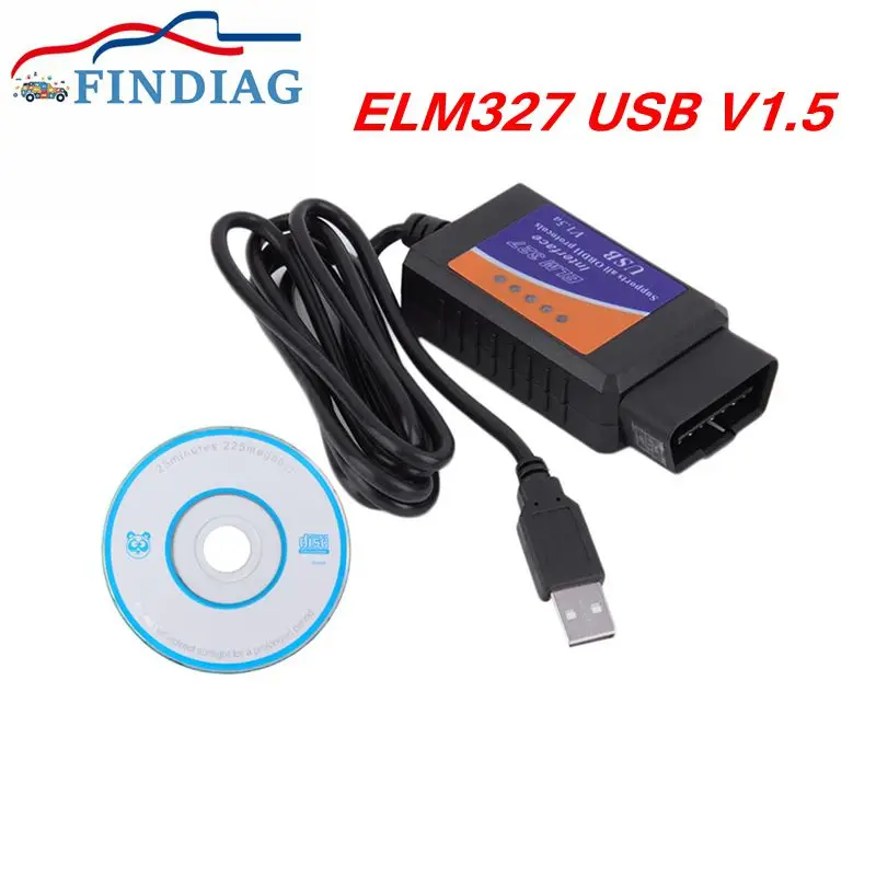 Software V2.1 Obd2 Car Diagnostic Interface Usb V1.5 Elm327 Usb Connect