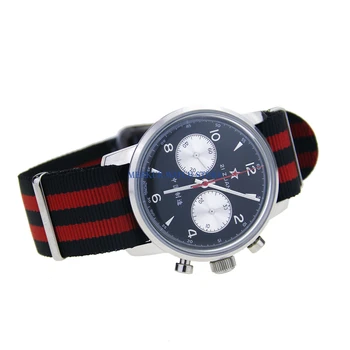 

AD30 Red Star Mechanical Chronograph For TianJin 1963 ST1901 Movement Mens Pilot Watch Flieger B-UHR Handwinding y 42MM Panda