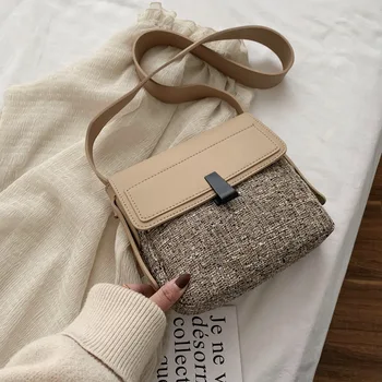 

Retro women's bag 2020 new wave Korean version of the wild shoulder Messenger bag fashion personality small square bag