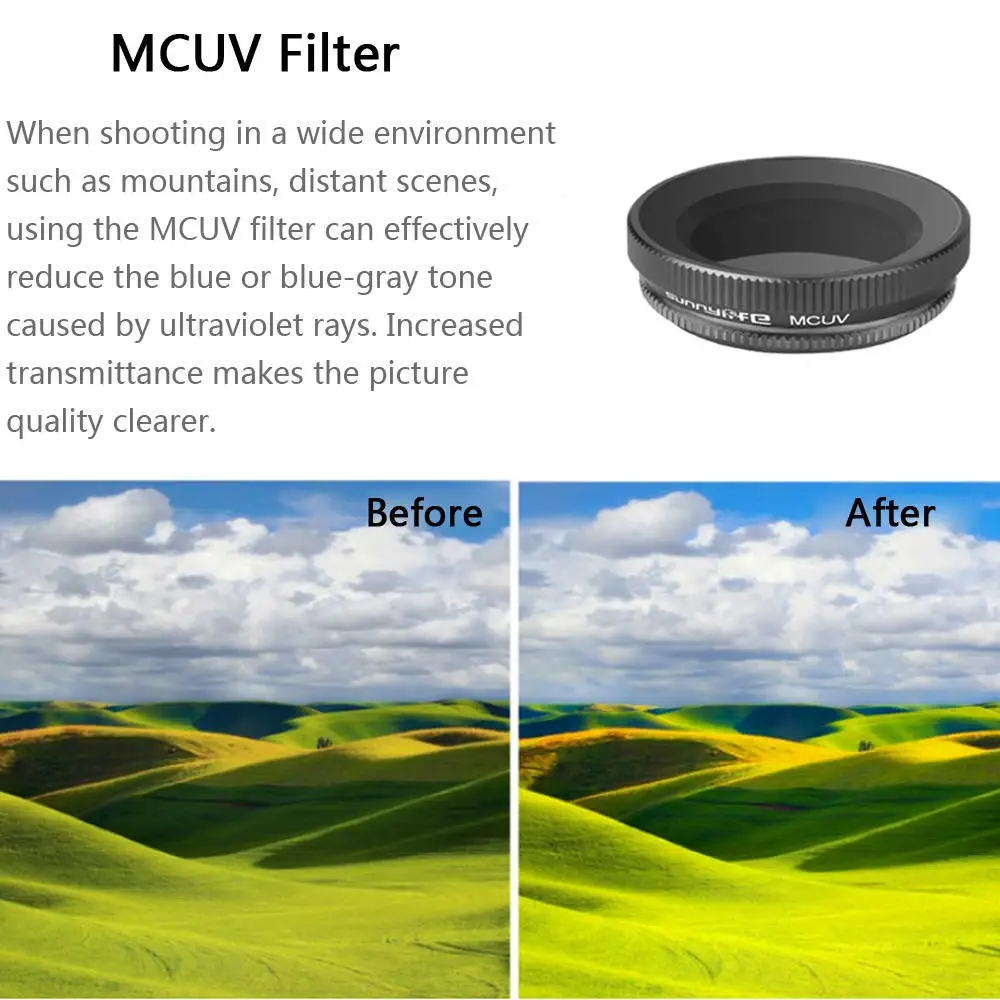 Sunnylife фильтры для дайвинга с затемнением MCUV/CPL/ND4/ND8/ND16/ND32 фильтры для объектива камеры для DJI OSMO Action 4k камеры