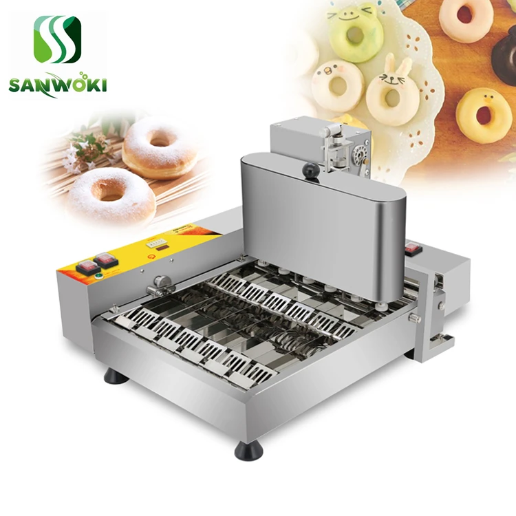 Semiautomatic Donut Machine Donut Maker 6 Rows Doughnut Fryer Machine
