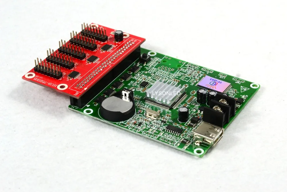 Асинхронная полноцветная светодиодная карта управления лампочками + Hub75E005 RGB