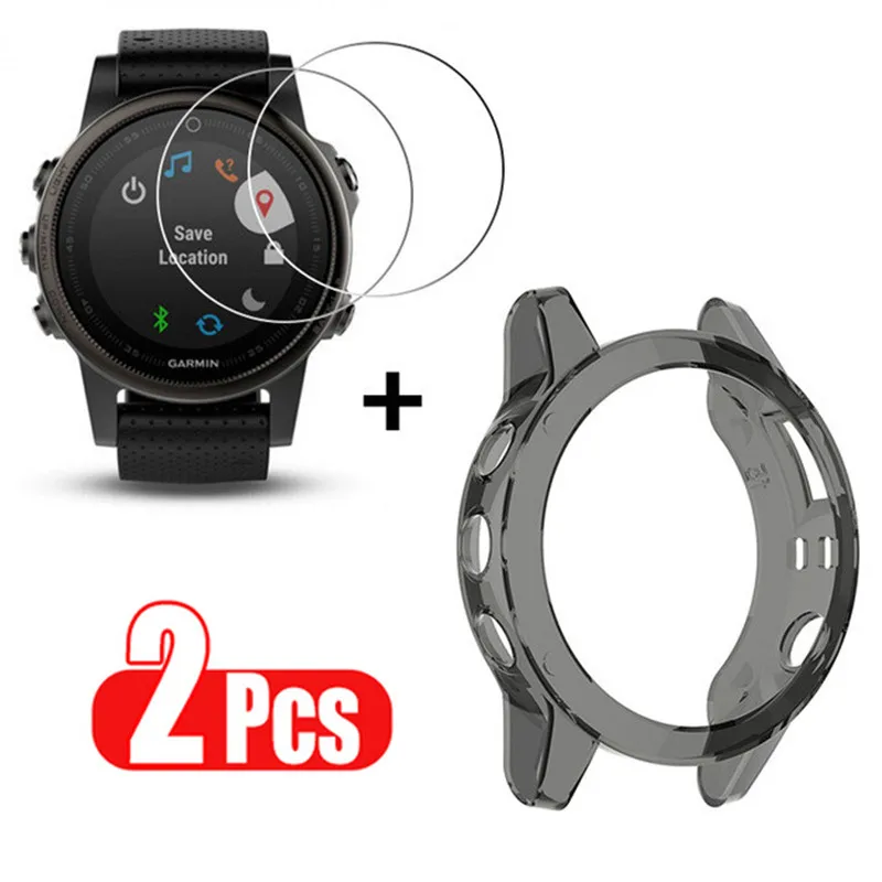 Защитный чехол для часов Garmin Fenix 6 6x Pro гибкая защитная пленка из закаленного
