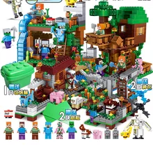 2188PCS MinecraftING Series Steve The Big Fig with Parrot Model Building Block Brick Toys for Children Gift toys for children