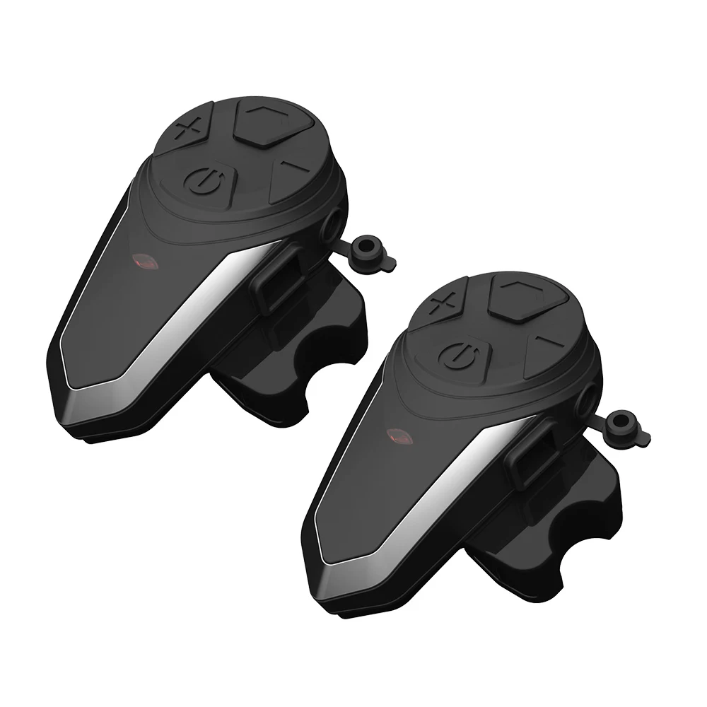 

Bluetooth Motorcycle Helmet Intercom FM Radio MP3 GPS Walkie-Talkie Headset Waterproof Ski Intercom 800-1000m Double Pack