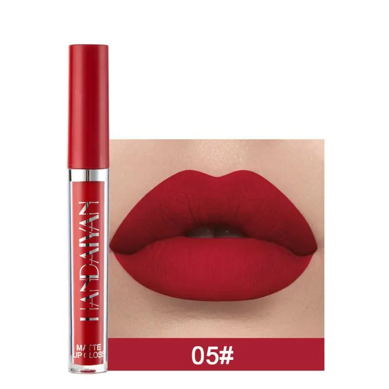 Hot Sexy Colors Liquid Lipstick Velvet Matte Moisturize Lipstick Waterproof Lip Gloss Long Lasting Dry Natural Lipstick Lip Tint