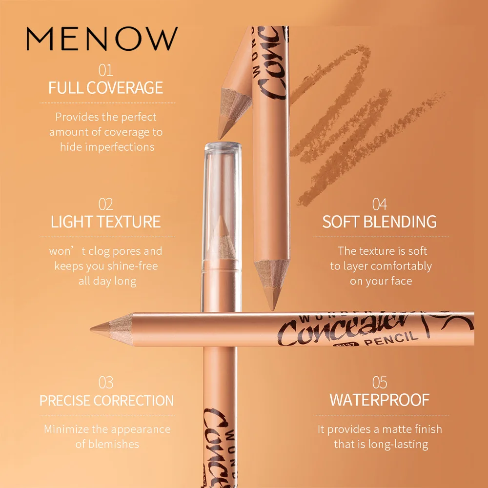 Wooden Rod Concealer Pen 12 Scars Color Pencil Makeup For Women