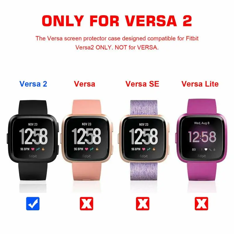 

Waterproof Tpu Case For Fitbit Versa 2 Versa Watch Shell Cover Screen Protector Cover For Fitbit Versa 2 Wristwatch Case TXTB1