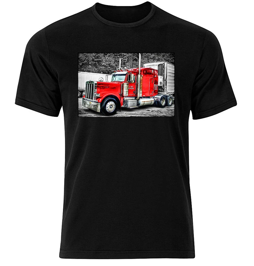 Peterbilt графическая хлопковая футболка с короткими и длинными рукавами