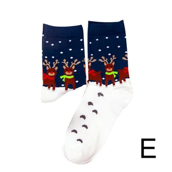 

Christmas Pattern Printing Socks Winter Warm Cotton Middle Tube Socks Unisex JA55