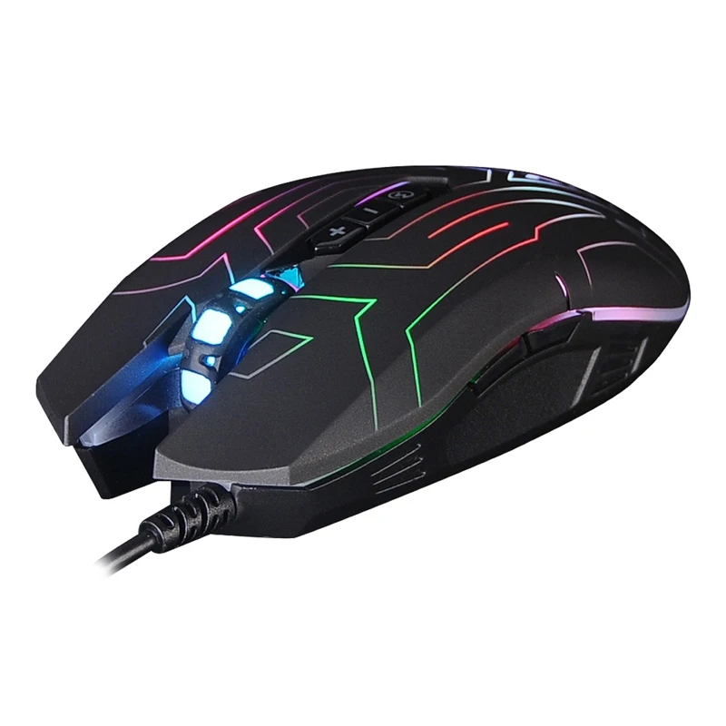Мышь A4 X-77 черный оптическая(2400dpi) USB игровая(8but