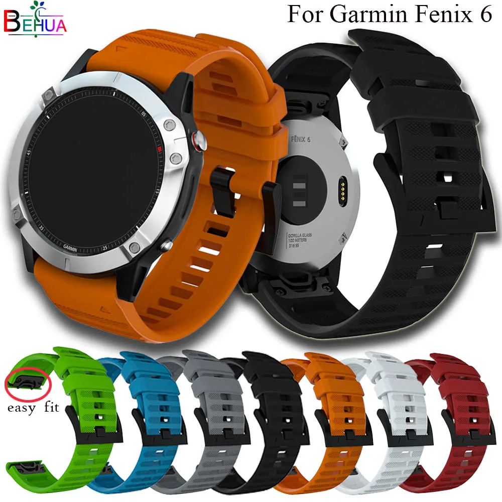 Ремешок для часов 22 мм для Garmin Fenix 6/5/Fenix6 Pro/Forerunner 935/945 SmartWatch Quick Release силиконовый легкий ремешок на запястье